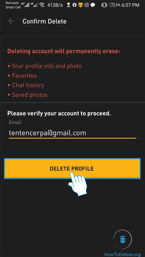 How To Delete/Deactivate Grindr Account